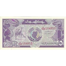 Sudão 25 Piastres 1987